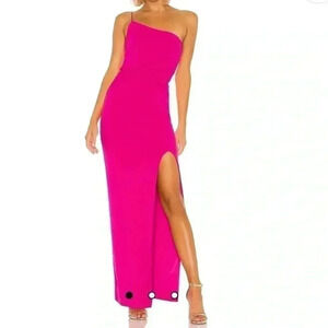 Nookie Hot Pink One-Shoulder Dress